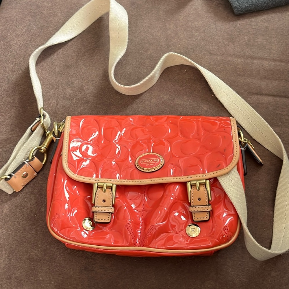 Coral Coach purse